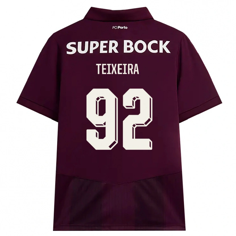 Danxen Herren João Teixeira #92 Burgund Weiß Auswärtstrikot Trikot 2026/27 T-Shirt