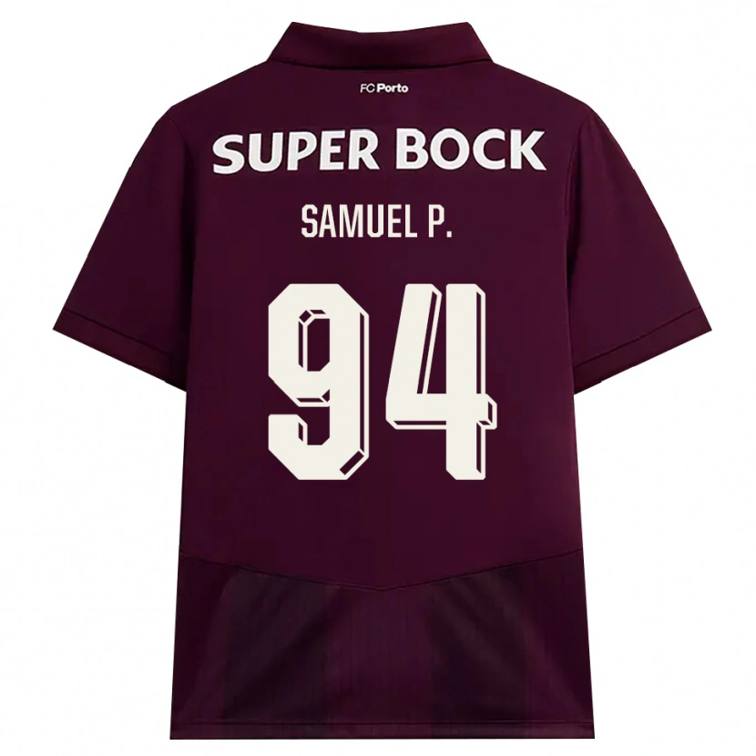 Danxen Herren Samuel #94 Burgund Weiß Auswärtstrikot Trikot 2026/27 T-Shirt