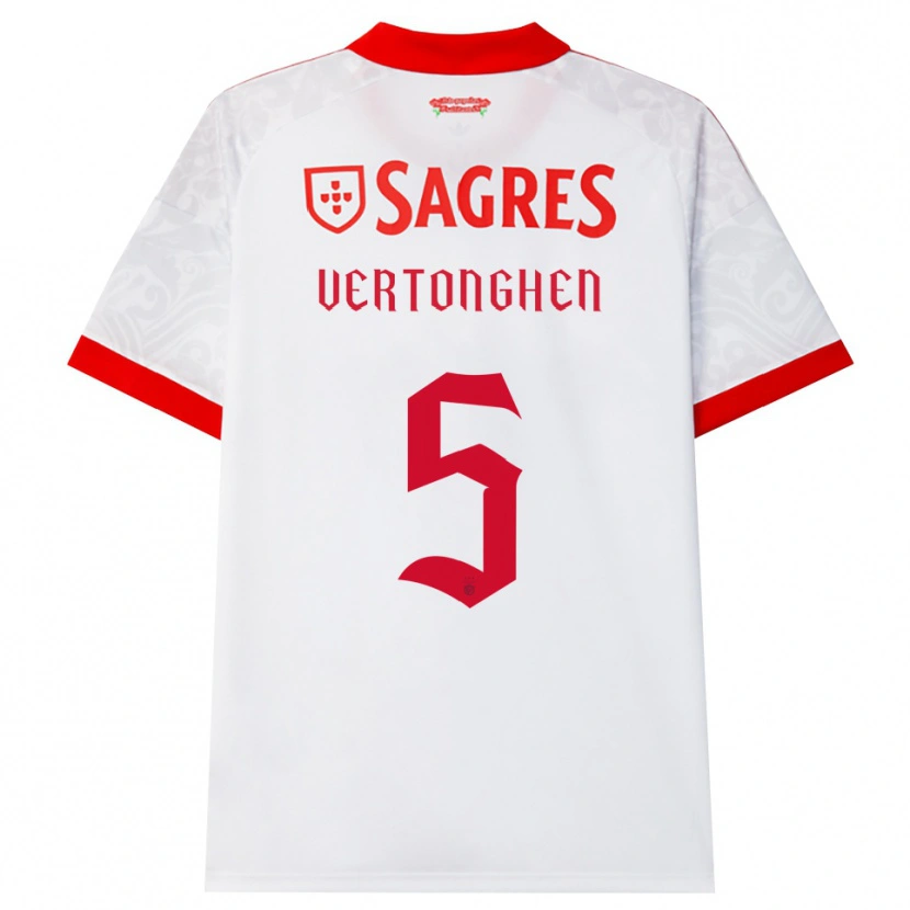Danxen Herren Jan Vertonghen #5 Weiß Rot Gelb Auswärtstrikot Trikot 2026/27 T-Shirt
