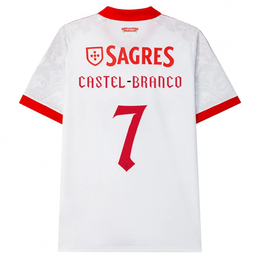 Danxen Herren Diego Castel-Branco #7 Weiß Rot Gelb Auswärtstrikot Trikot 2026/27 T-Shirt