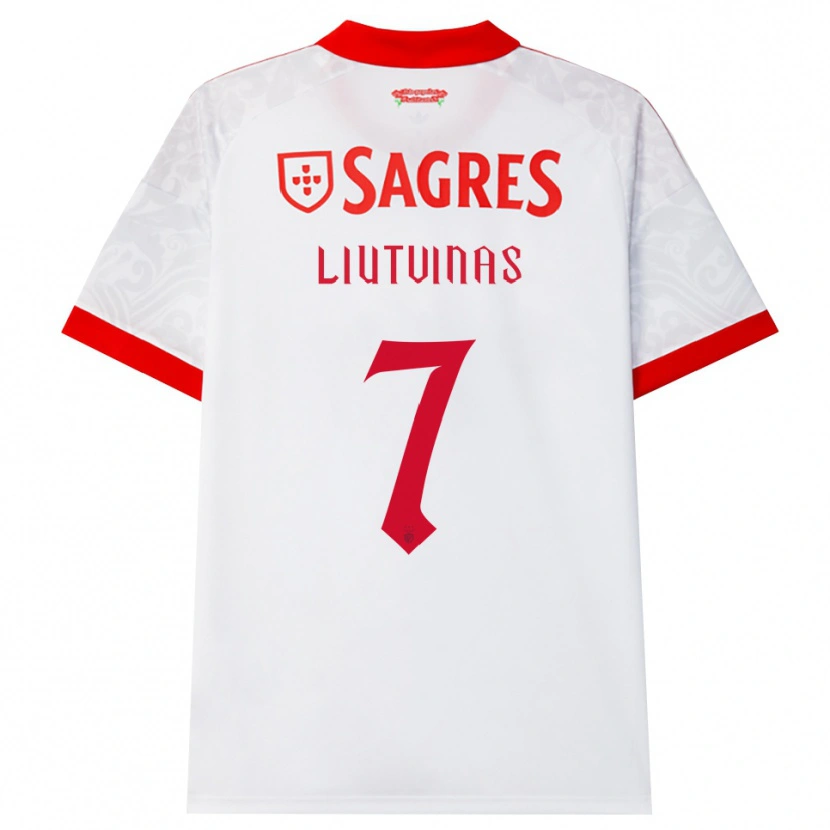 Danxen Herren Kristupas Liutvinas #7 Weiß Rot Gelb Auswärtstrikot Trikot 2026/27 T-Shirt