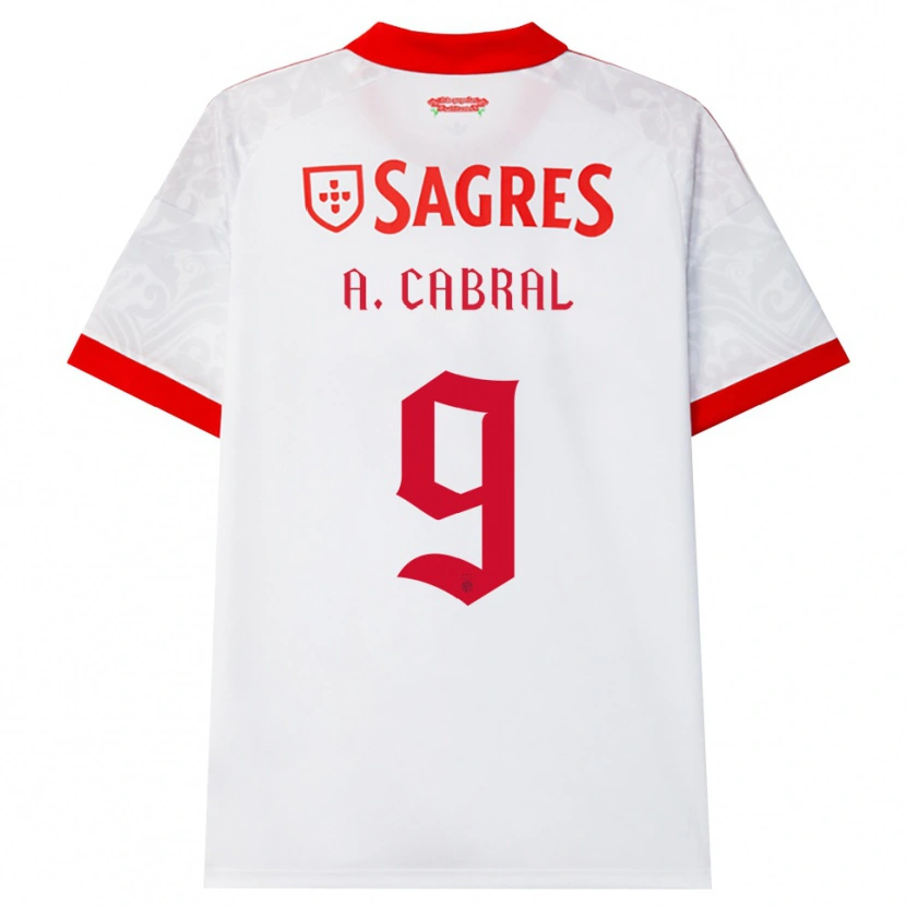Danxen Herren Arthur Cabral #9 Weiß Rot Gelb Auswärtstrikot Trikot 2026/27 T-Shirt
