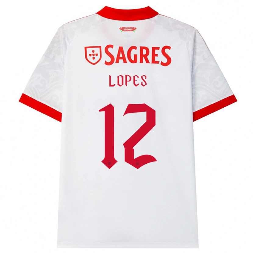 Danxen Herren Leonardo Lopes #12 Weiß Rot Gelb Auswärtstrikot Trikot 2026/27 T-Shirt