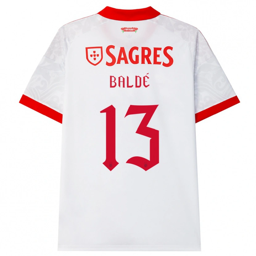 Danxen Herren Afonso Baldé #13 Weiß Rot Gelb Auswärtstrikot Trikot 2026/27 T-Shirt