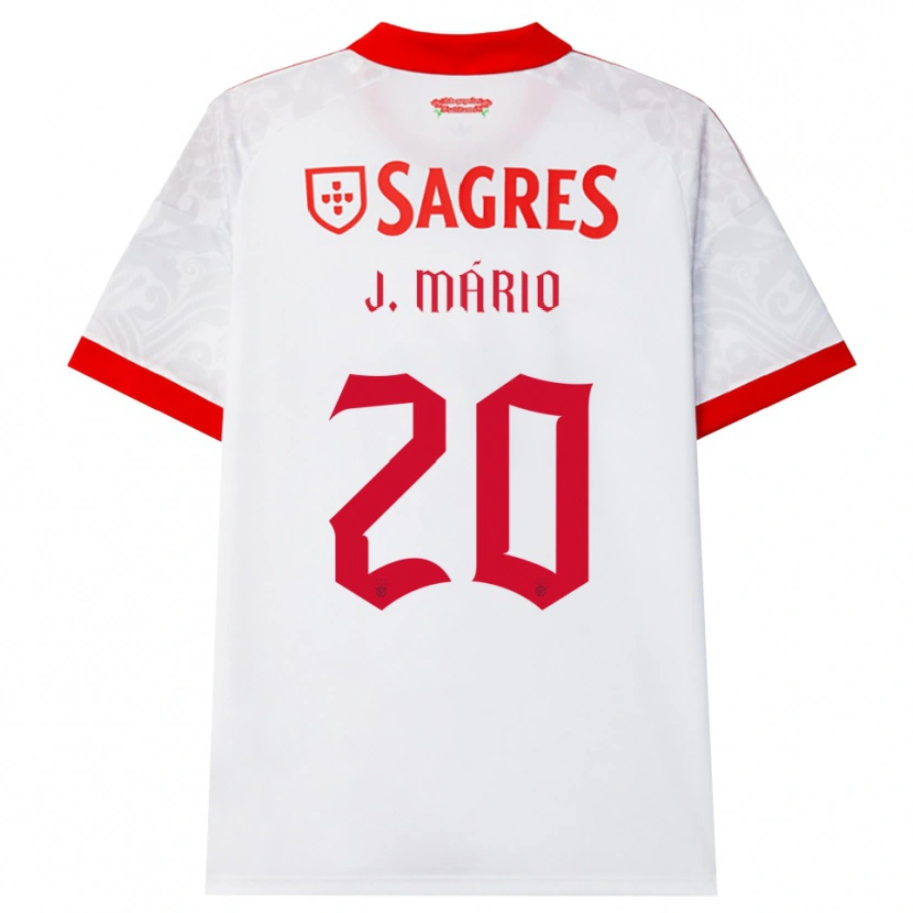 Danxen Herren Joao Mario #20 Weiß Rot Gelb Auswärtstrikot Trikot 2026/27 T-Shirt