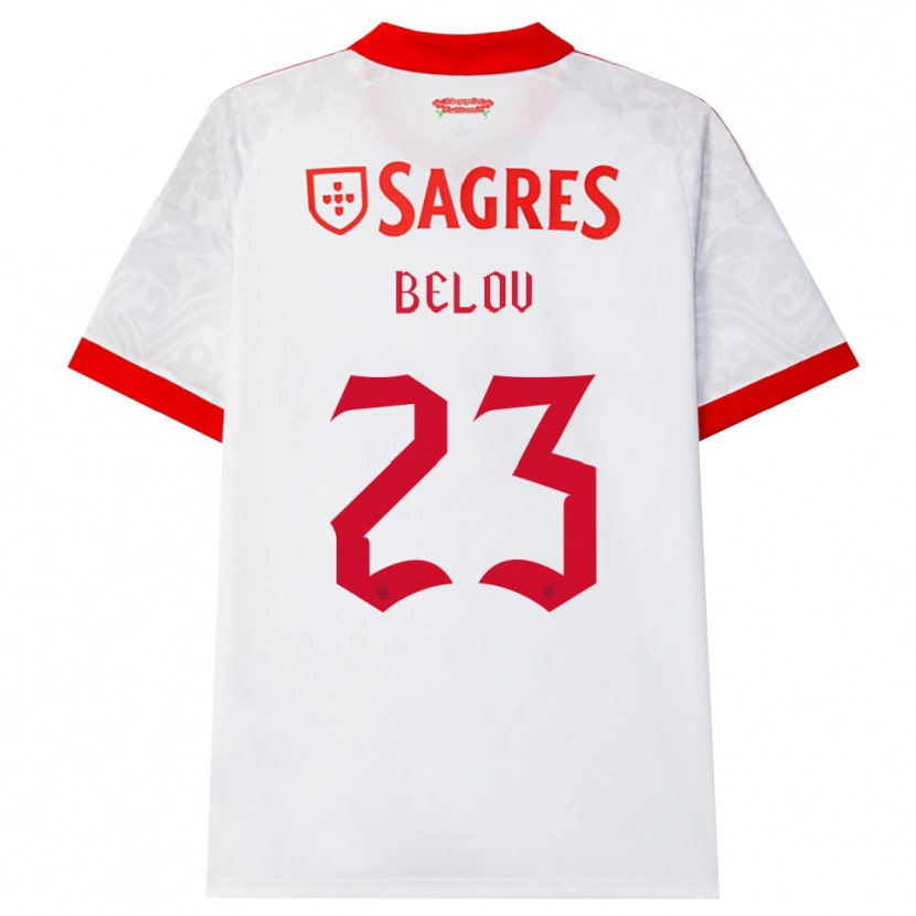 Danxen Herren Sevastian Belov #23 Weiß Rot Gelb Auswärtstrikot Trikot 2026/27 T-Shirt