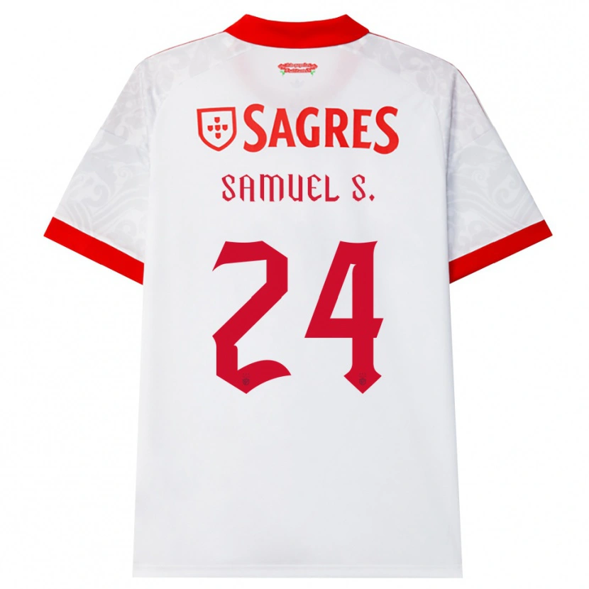 Danxen Herren Samuel Soares #24 Weiß Rot Gelb Auswärtstrikot Trikot 2026/27 T-Shirt