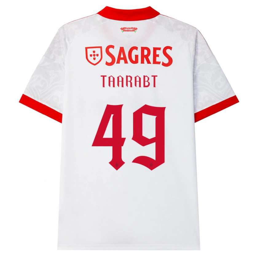 Danxen Herren Adel Taarabt #49 Weiß Rot Gelb Auswärtstrikot Trikot 2026/27 T-Shirt