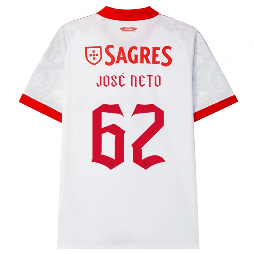 Danxen Herren José Neto #62 Weiß Rot Gelb Auswärtstrikot Trikot 2026/27 T-Shirt