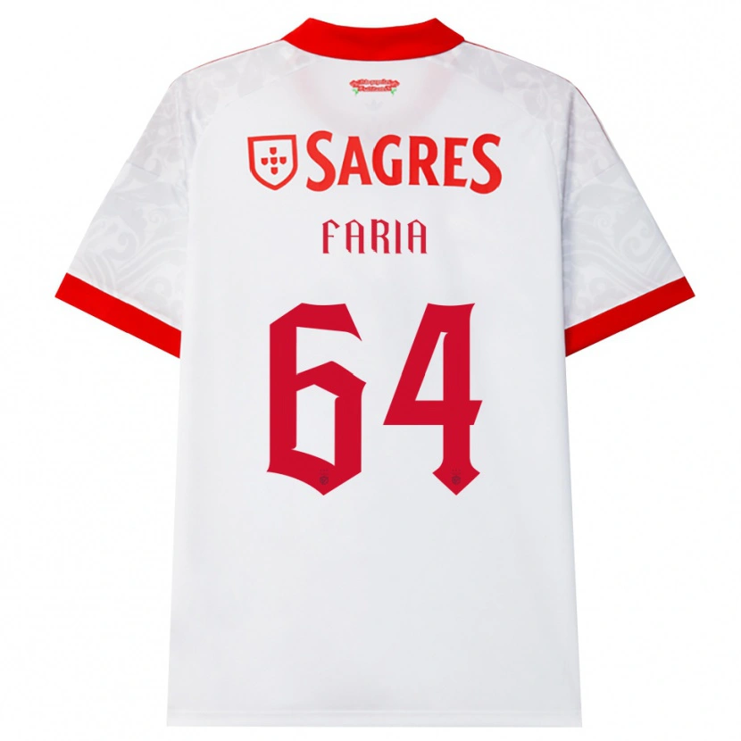 Danxen Herren Hugo Faria #64 Weiß Rot Gelb Auswärtstrikot Trikot 2026/27 T-Shirt