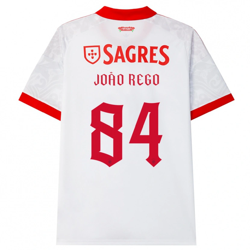 Danxen Herren João Rego #84 Weiß Rot Gelb Auswärtstrikot Trikot 2026/27 T-Shirt