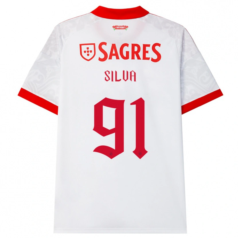 Danxen Herren Francisco Silva #91 Weiß Rot Gelb Auswärtstrikot Trikot 2026/27 T-Shirt