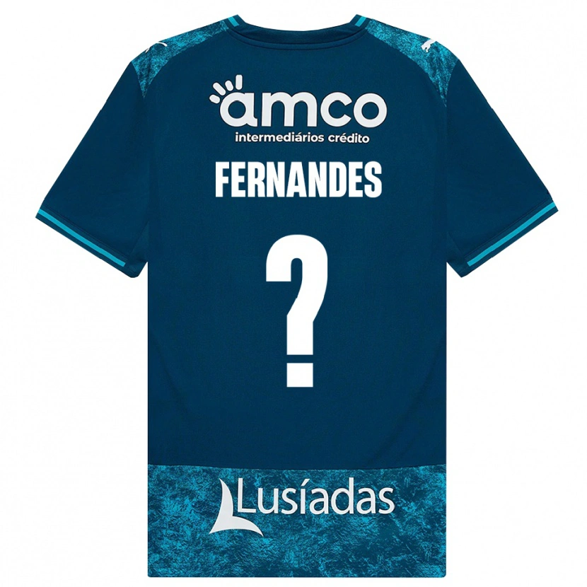 Danxen Herren Martim Fernandes #0 Dunkelschiefergrau Mitteltuerkis Auswärtstrikot Trikot 2026/27 T-Shirt