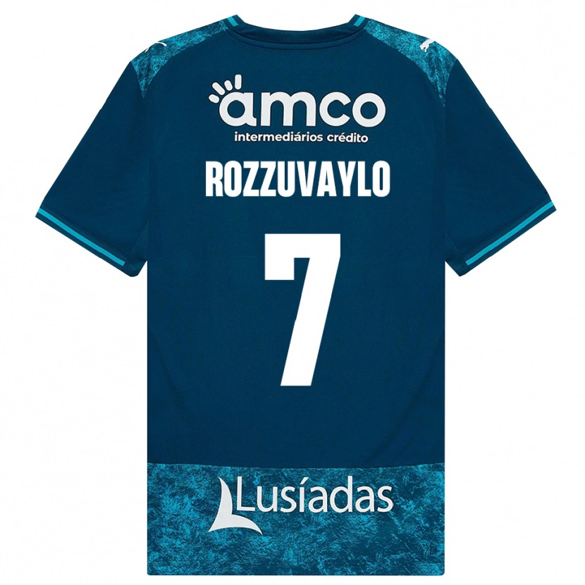 Danxen Herren Dani Rozzuvaylo #7 Dunkelschiefergrau Mitteltuerkis Auswärtstrikot Trikot 2026/27 T-Shirt