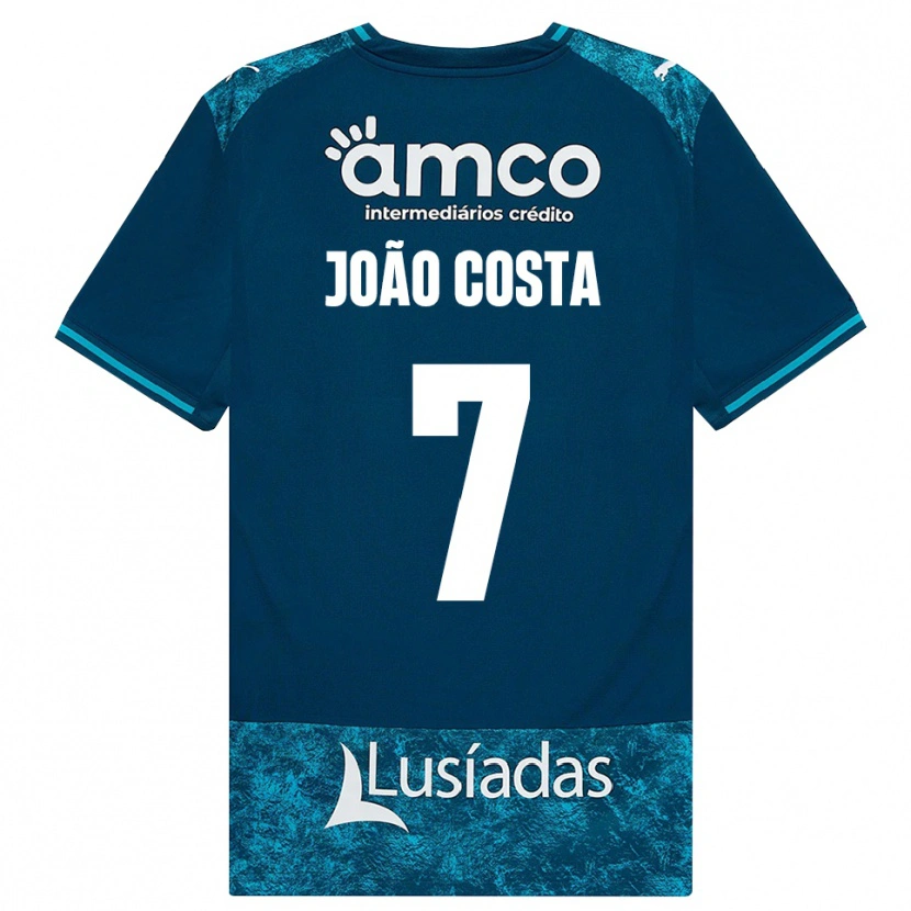Danxen Herren João Costa #7 Dunkelschiefergrau Mitteltuerkis Auswärtstrikot Trikot 2026/27 T-Shirt