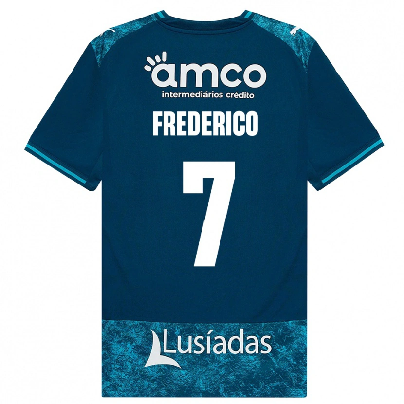 Danxen Herren Frederico Silva #7 Dunkelschiefergrau Mitteltuerkis Auswärtstrikot Trikot 2026/27 T-Shirt
