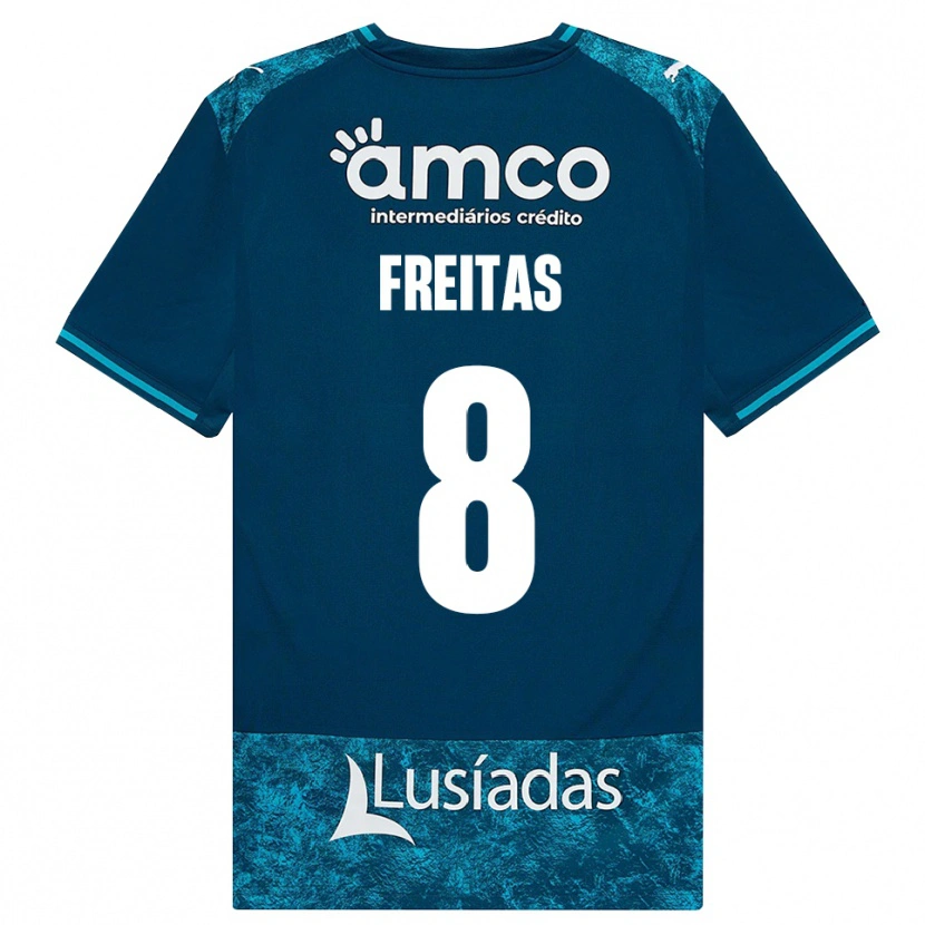 Danxen Herren Mylena Freitas #8 Dunkelschiefergrau Mitteltuerkis Auswärtstrikot Trikot 2026/27 T-Shirt