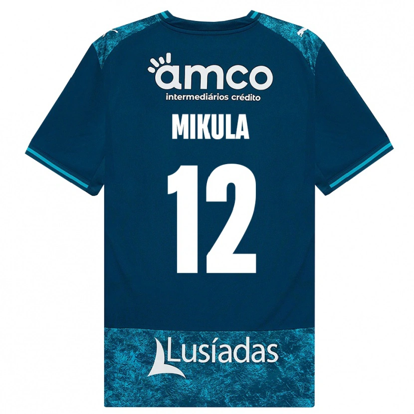 Danxen Herren Matviy Mikula #12 Dunkelschiefergrau Mitteltuerkis Auswärtstrikot Trikot 2026/27 T-Shirt