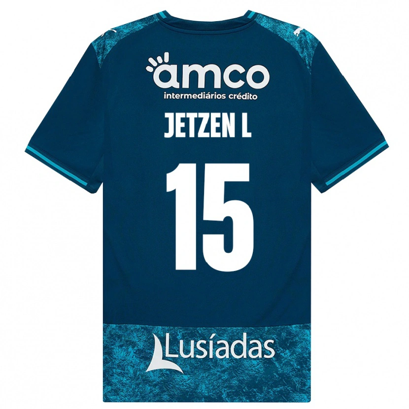 Danxen Herren Jetzen Lopes #15 Dunkelschiefergrau Mitteltuerkis Auswärtstrikot Trikot 2026/27 T-Shirt