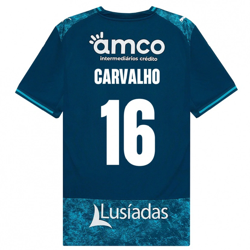 Danxen Herren Alexandre Carvalho #16 Dunkelschiefergrau Mitteltuerkis Auswärtstrikot Trikot 2026/27 T-Shirt