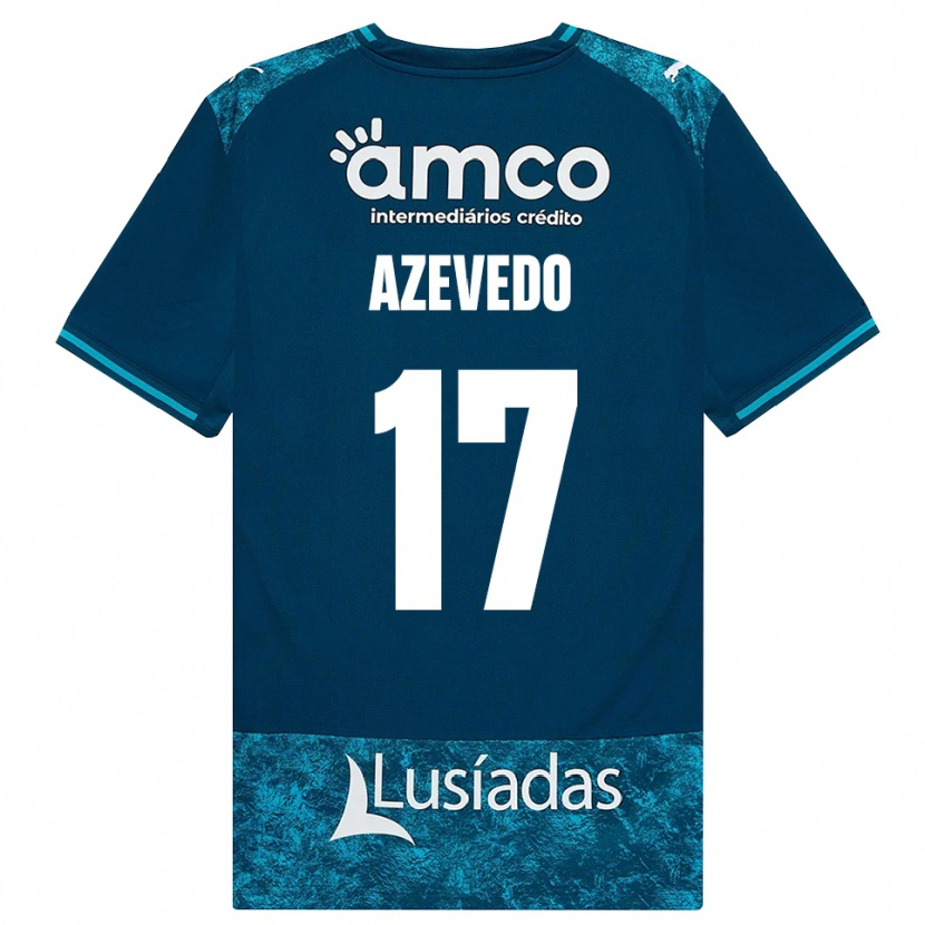 Danxen Herren Mariana Azevedo #17 Dunkelschiefergrau Mitteltuerkis Auswärtstrikot Trikot 2026/27 T-Shirt