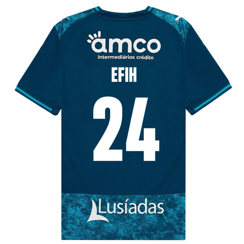 Danxen Herren Peace Efih #24 Dunkelschiefergrau Mitteltuerkis Auswärtstrikot Trikot 2026/27 T-Shirt