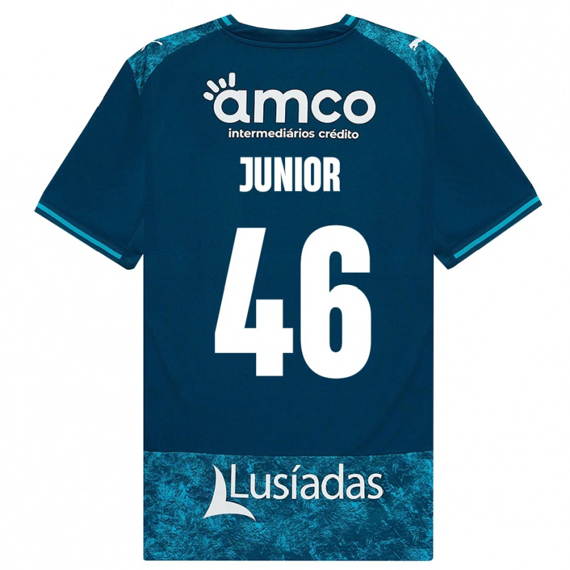 Danxen Herren Mário Junior #46 Dunkelschiefergrau Mitteltuerkis Auswärtstrikot Trikot 2026/27 T-Shirt