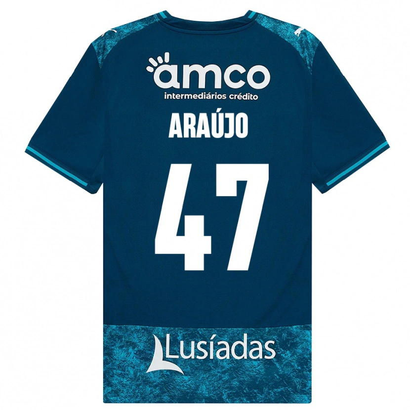 Danxen Herren Matheus Araújo #47 Dunkelschiefergrau Mitteltuerkis Auswärtstrikot Trikot 2026/27 T-Shirt
