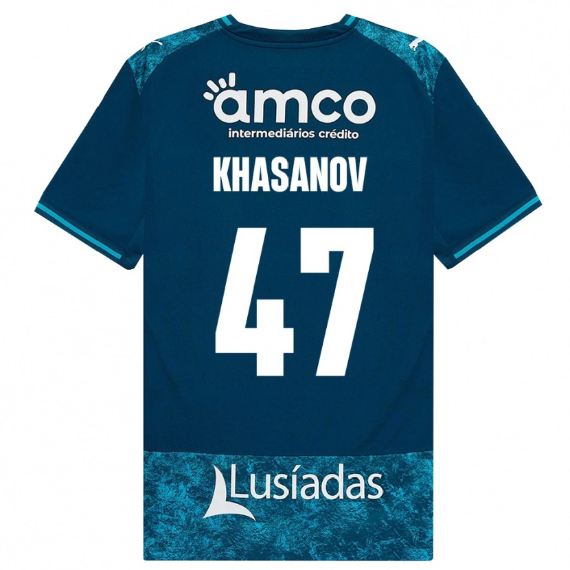 Danxen Herren Sadriddin Khasanov #47 Dunkelschiefergrau Mitteltuerkis Auswärtstrikot Trikot 2026/27 T-Shirt