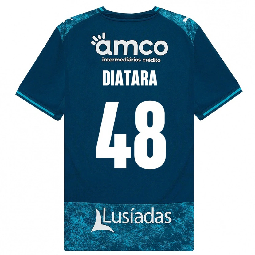 Danxen Herren Samba Diatara #48 Dunkelschiefergrau Mitteltuerkis Auswärtstrikot Trikot 2026/27 T-Shirt
