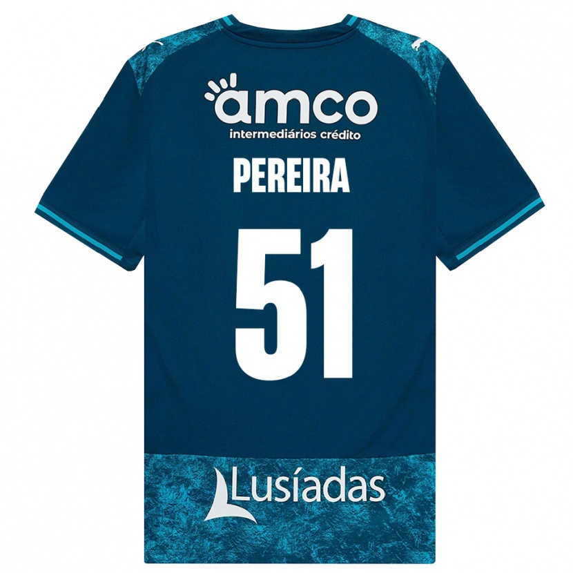 Danxen Herren Evy Pereira #51 Dunkelschiefergrau Mitteltuerkis Auswärtstrikot Trikot 2026/27 T-Shirt