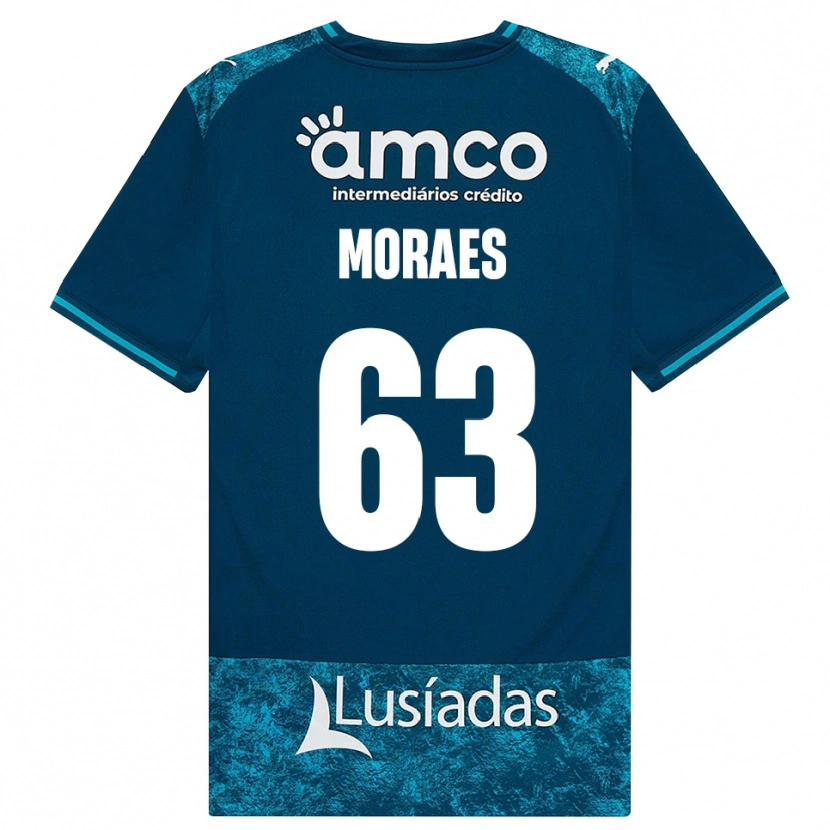 Danxen Herren Guilherme Moraes #63 Dunkelschiefergrau Mitteltuerkis Auswärtstrikot Trikot 2026/27 T-Shirt