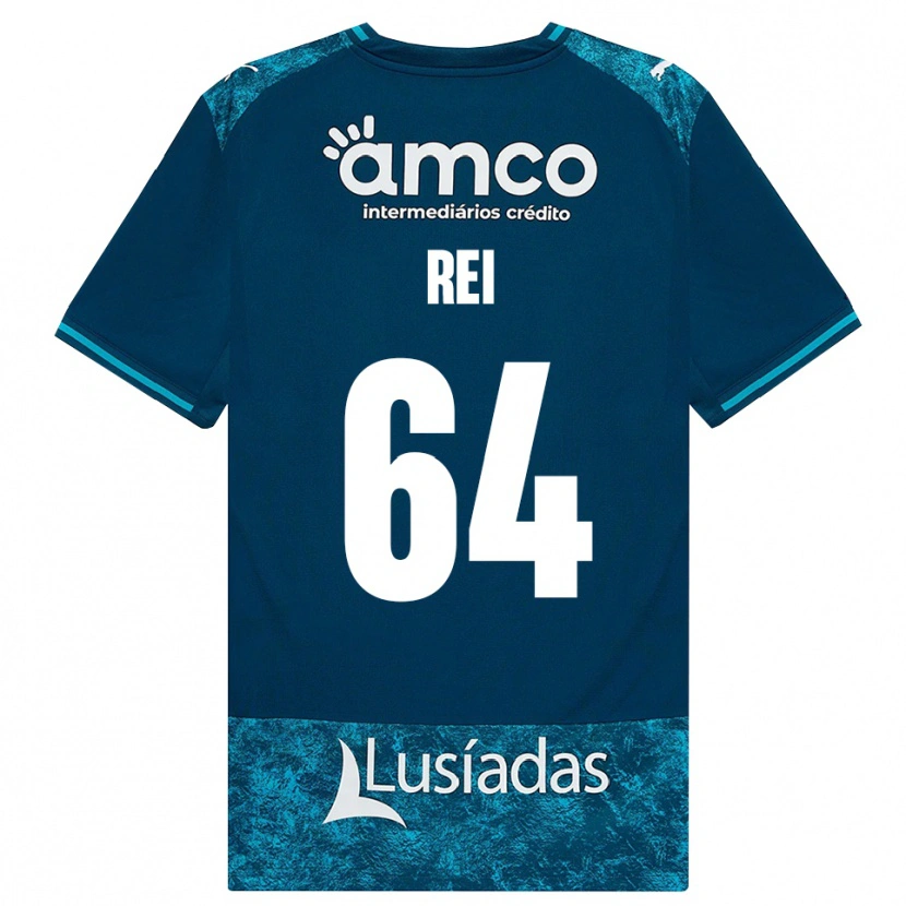 Danxen Herren Ricardo Rei #64 Dunkelschiefergrau Mitteltuerkis Auswärtstrikot Trikot 2026/27 T-Shirt