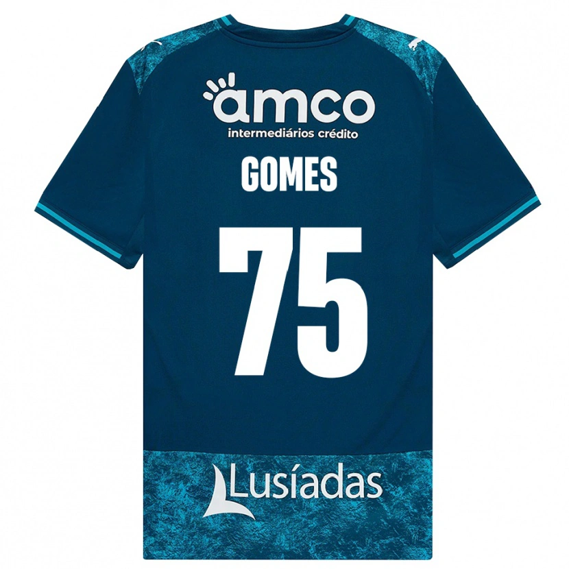 Danxen Herren Tomás Müller #75 Dunkelschiefergrau Mitteltuerkis Auswärtstrikot Trikot 2026/27 T-Shirt