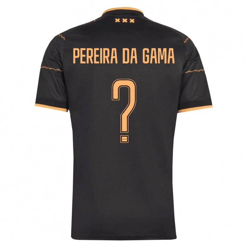 Danxen Herren Haniel Pereira Da Gama #0 Schwarz Orange Auswärtstrikot Trikot 2026/27 T-Shirt