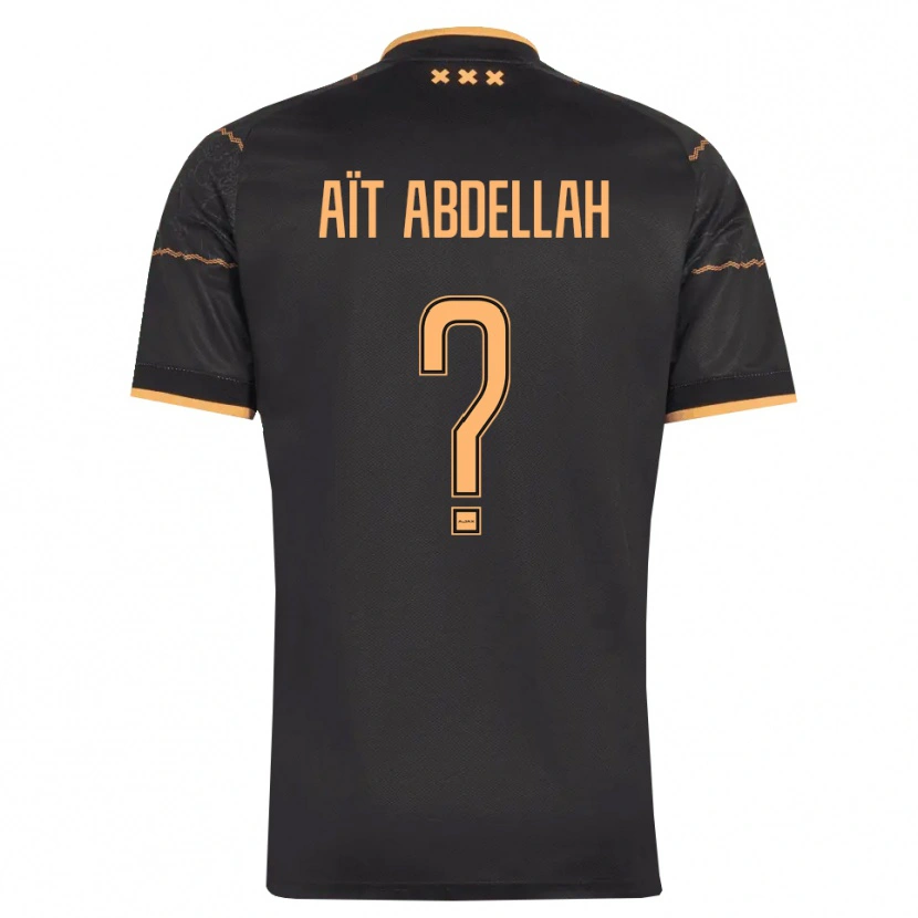 Danxen Herren Waleed Aït Abdellah #0 Schwarz Orange Auswärtstrikot Trikot 2026/27 T-Shirt