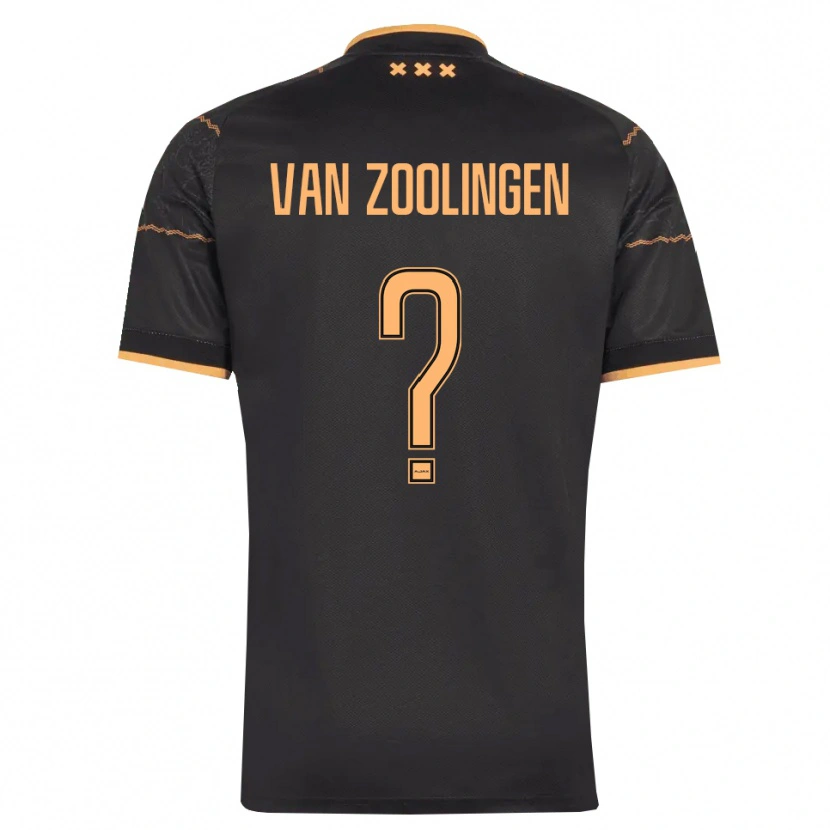 Danxen Herren Glenn Van Zoolingen #0 Schwarz Orange Auswärtstrikot Trikot 2026/27 T-Shirt