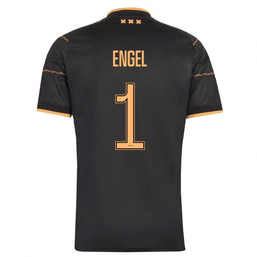 Danxen Herren Mark Engel #1 Schwarz Orange Auswärtstrikot Trikot 2026/27 T-Shirt