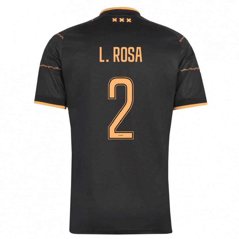 Danxen Herren Lucas Rosa #2 Schwarz Orange Auswärtstrikot Trikot 2026/27 T-Shirt