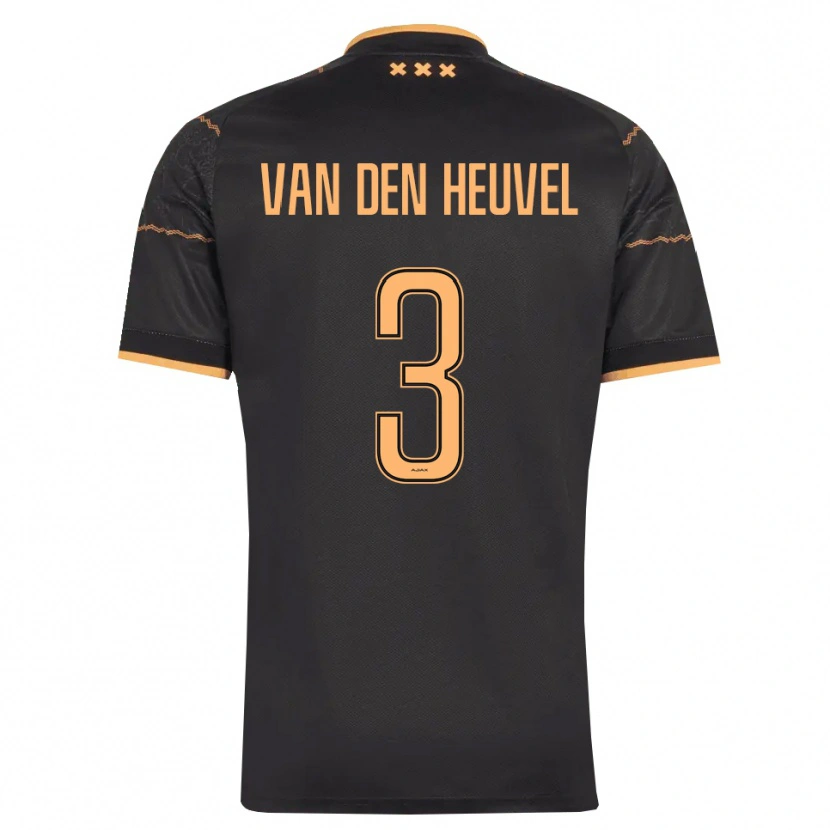Danxen Herren Nino Van Den Heuvel #3 Schwarz Orange Auswärtstrikot Trikot 2026/27 T-Shirt