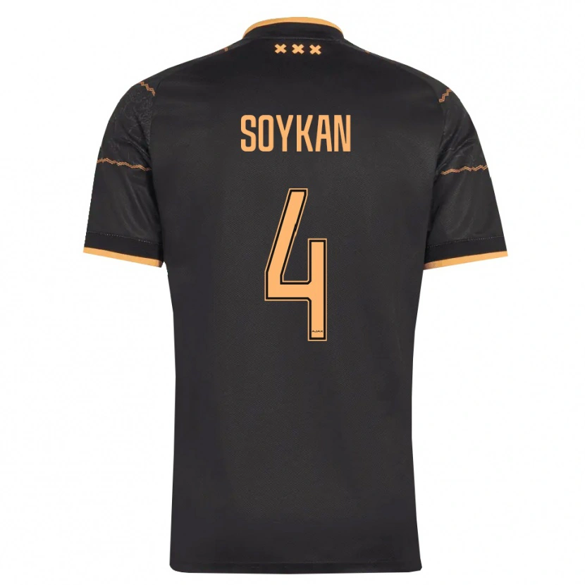 Danxen Herren Aykan Soykan #4 Schwarz Orange Auswärtstrikot Trikot 2026/27 T-Shirt