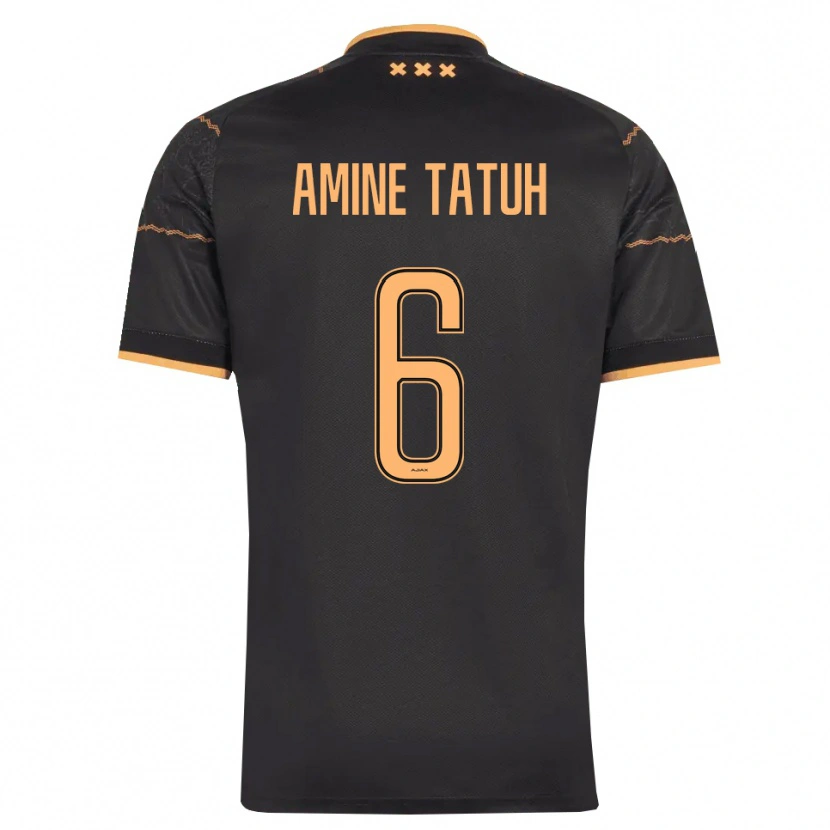 Danxen Herren Mohammed Tatuh #6 Schwarz Orange Auswärtstrikot Trikot 2026/27 T-Shirt