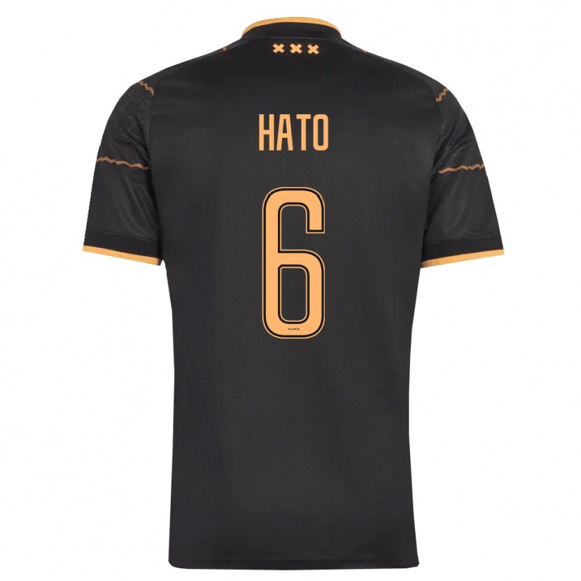 Danxen Herren Elgyn Hato #6 Schwarz Orange Auswärtstrikot Trikot 2026/27 T-Shirt