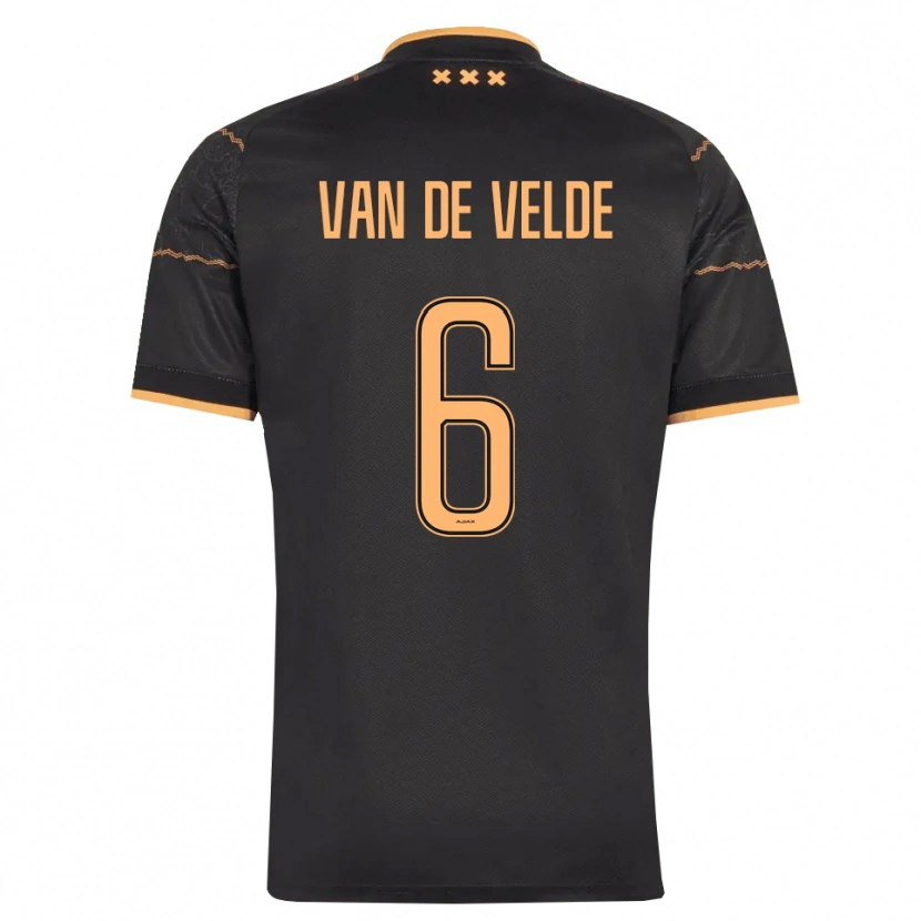 Danxen Herren Jonna Van De Velde #6 Schwarz Orange Auswärtstrikot Trikot 2026/27 T-Shirt