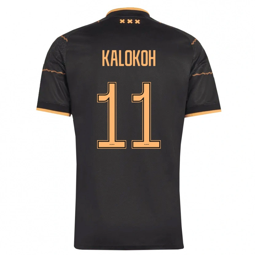 Danxen Herren David Kalokoh #11 Schwarz Orange Auswärtstrikot Trikot 2026/27 T-Shirt