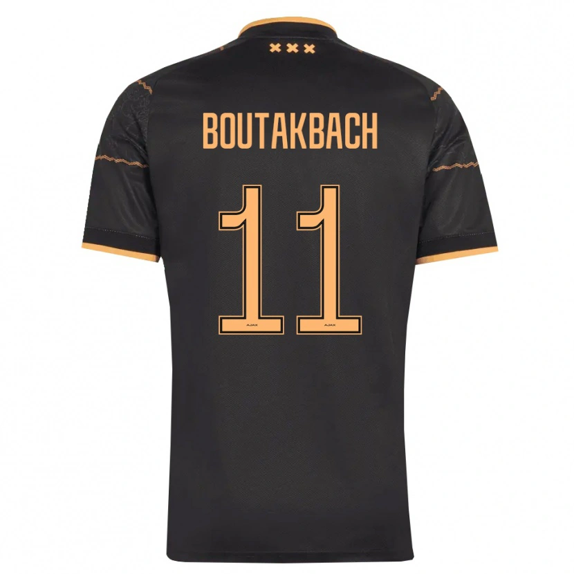 Danxen Herren Massin Boutakbach #11 Schwarz Orange Auswärtstrikot Trikot 2026/27 T-Shirt