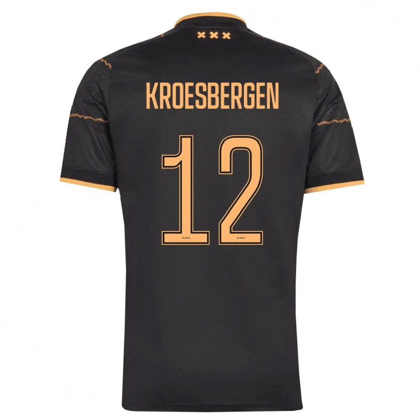 Danxen Herren Branko Kroesbergen #12 Schwarz Orange Auswärtstrikot Trikot 2026/27 T-Shirt