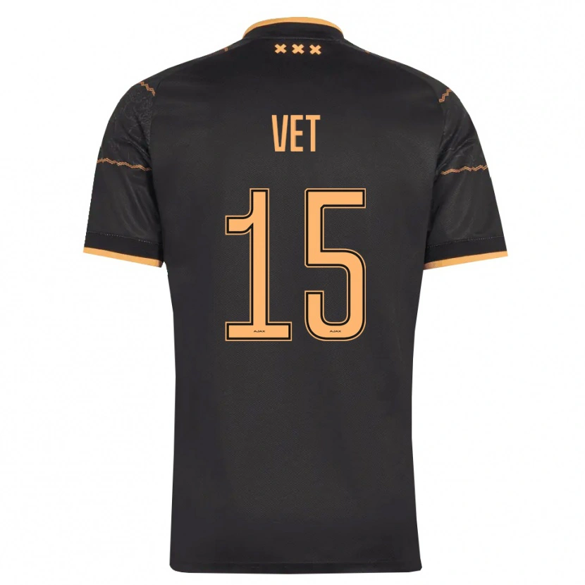 Danxen Herren Javier Vet #15 Schwarz Orange Auswärtstrikot Trikot 2026/27 T-Shirt