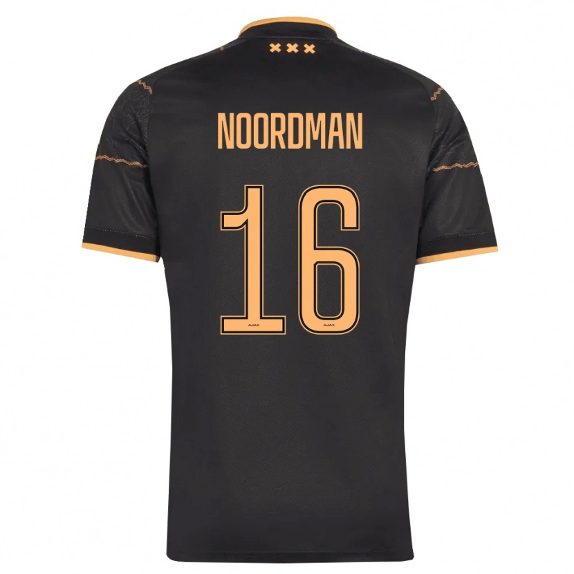 Danxen Herren Danique Noordman #16 Schwarz Orange Auswärtstrikot Trikot 2026/27 T-Shirt