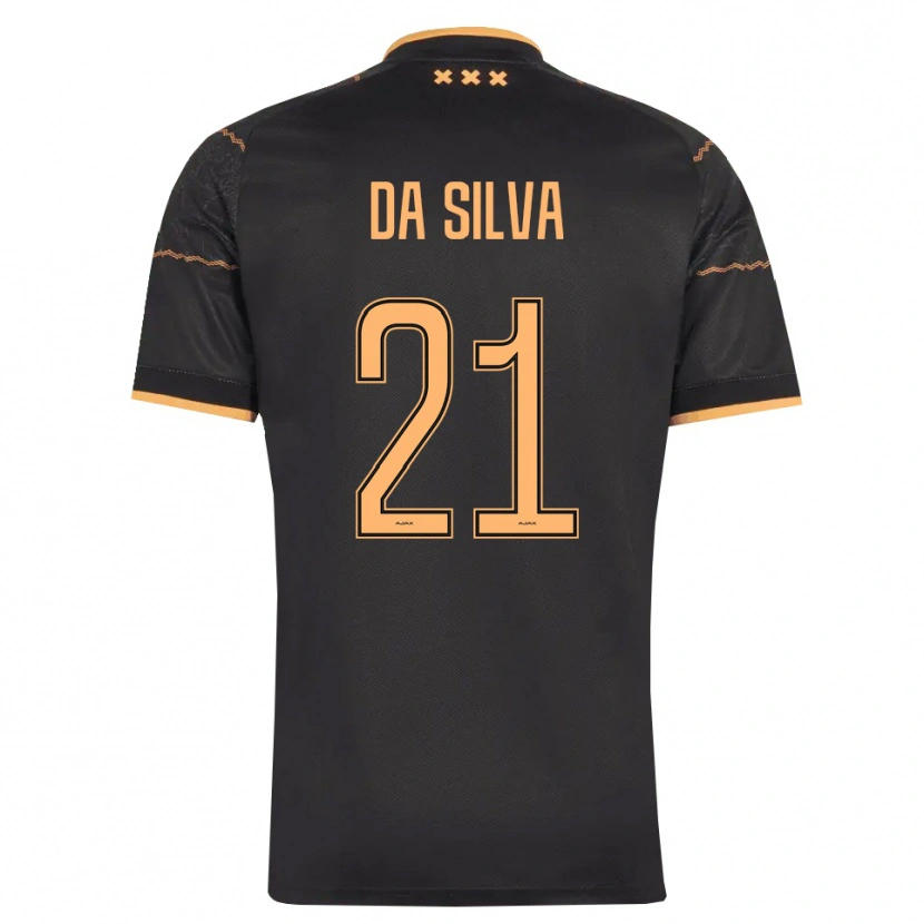 Danxen Herren Paulo Da Silva #21 Schwarz Orange Auswärtstrikot Trikot 2026/27 T-Shirt